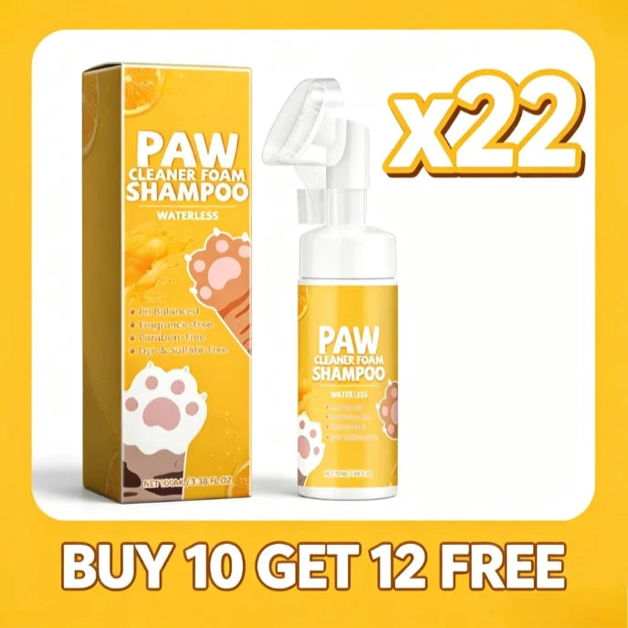 Nettoyant pour pattes d'animaux sans eau, mousse pour chiens et chats, nettoyage doux des pattes, élimine les odeurs des pattes, 100 ml, shampoing de toilettage