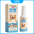 Désodorisant rapide et éliminateur de taches de tartre, nettoyage doux sans brosse pour chiens et chats, haleine fraîche instantanée, spray pour soins bucco-dentaires des animaux de compagnie
