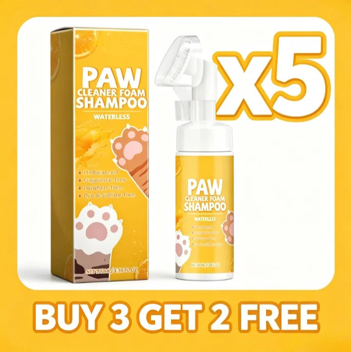 Nettoyant pour pattes d'animaux sans eau, mousse pour chiens et chats, nettoyage doux des pattes, élimine les odeurs des pattes, 100 ml, shampoing de toilettage