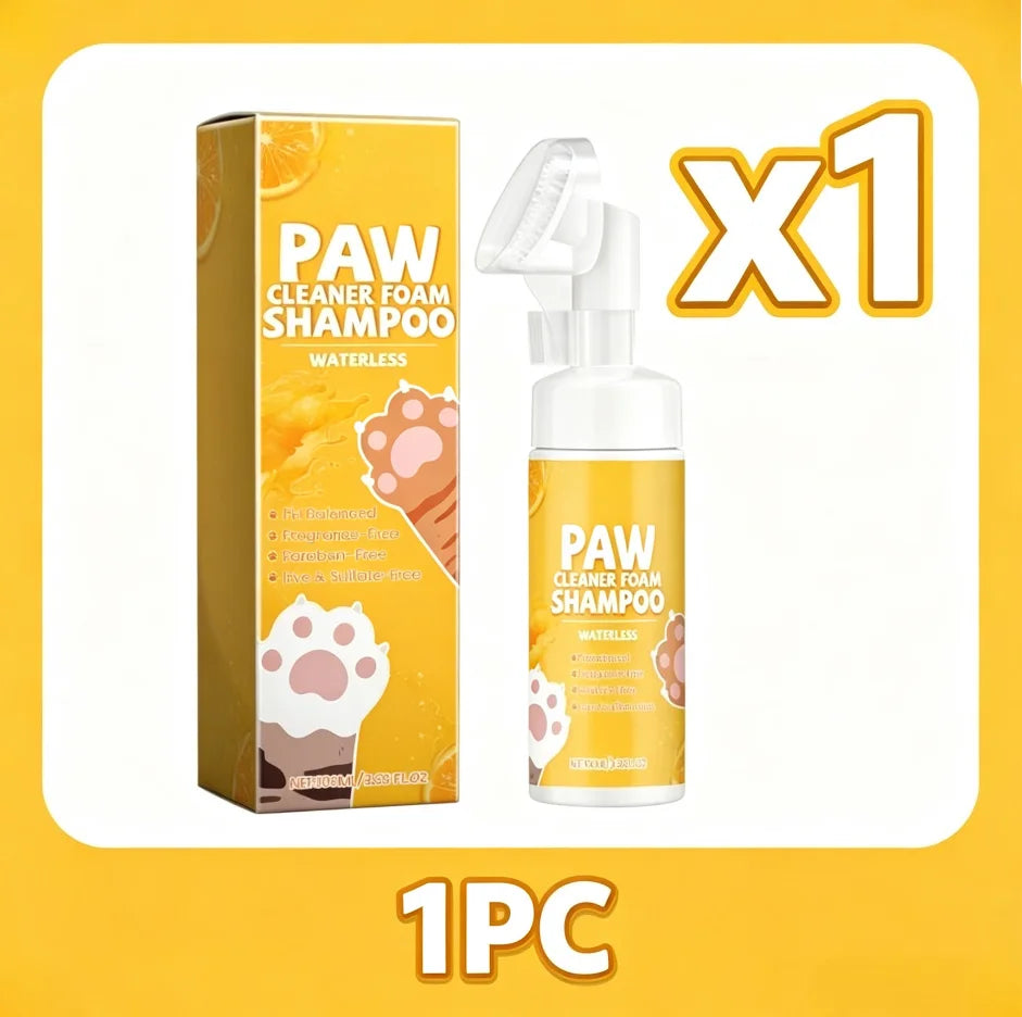 Nettoyant pour pattes d'animaux sans eau, mousse pour chiens et chats, nettoyage doux des pattes, élimine les odeurs des pattes, 100 ml, shampoing de toilettage