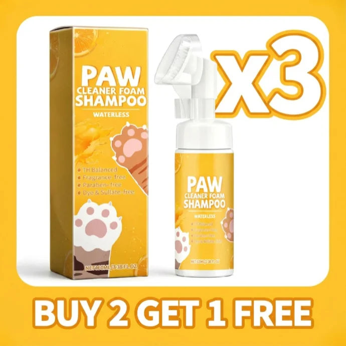 Nettoyant pour pattes d'animaux sans eau, mousse pour chiens et chats, nettoyage doux des pattes, élimine les odeurs des pattes, 100 ml, shampoing de toilettage